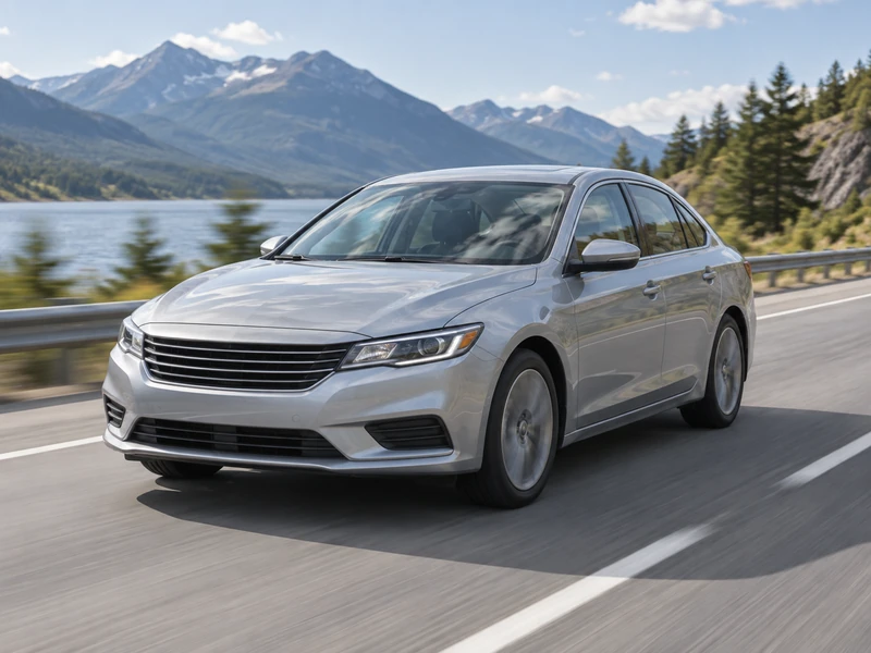A car driving at highway speed while the TPMS system completes its automatic relearn